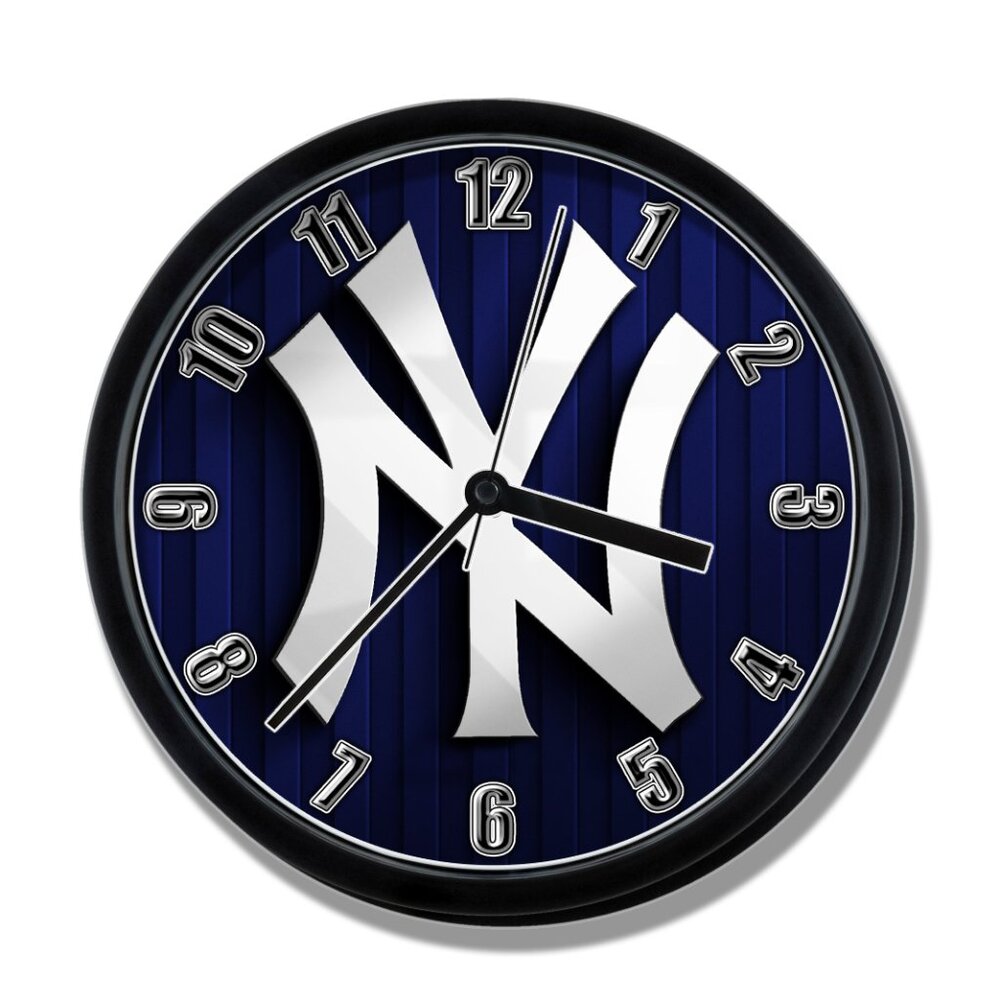 New York Yankees wall clock baseball team clock NEW